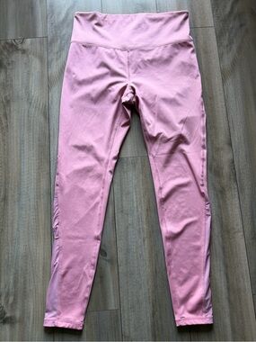 ANTONIO MELANI Blush Pink High-Waist Fitted leggings Bottoms